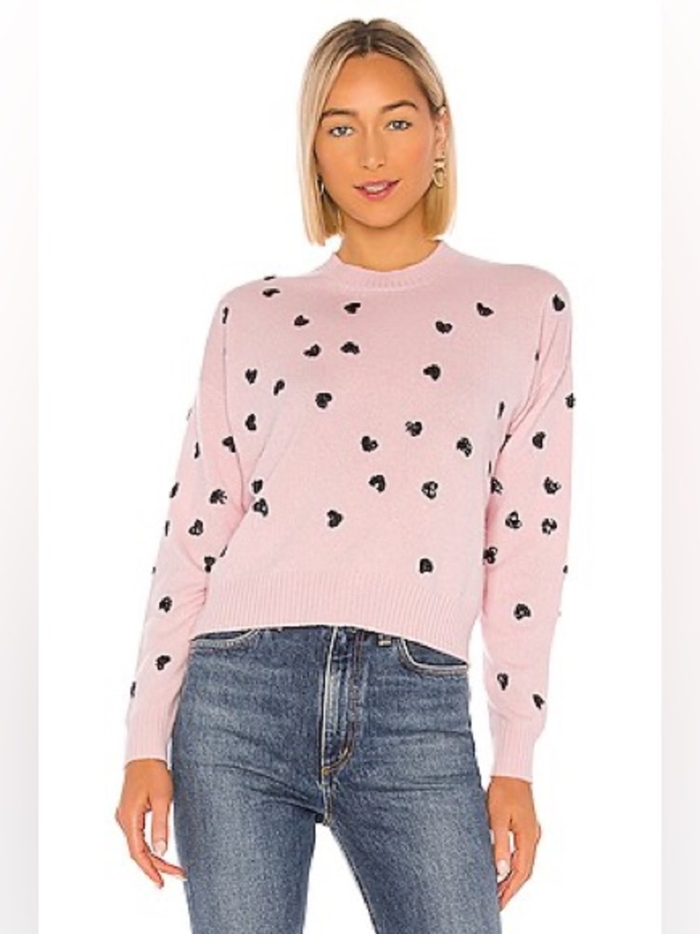 27 MILES MALIBU Weston Sweater in Blush size XS